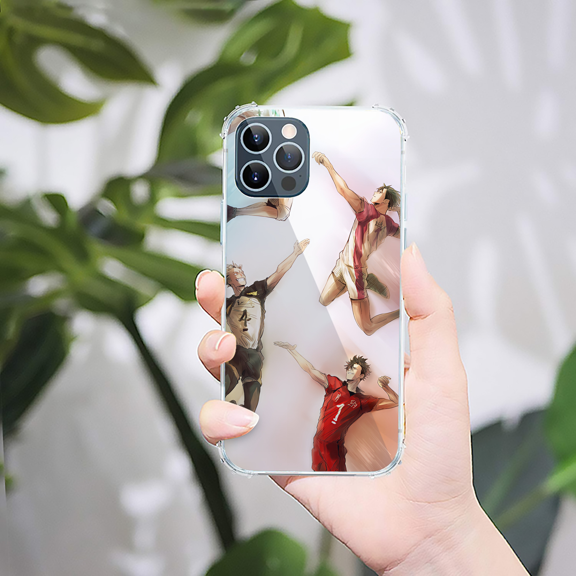 （画像用） ハイキュー!! Haikyu!! 【iPhone 12シリーズ対応】透明スマホケース（クリアソフトケース）